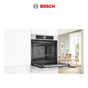 Bosch HSG7361W1 71公升 嵌入式蒸焗爐 (白色玻璃)